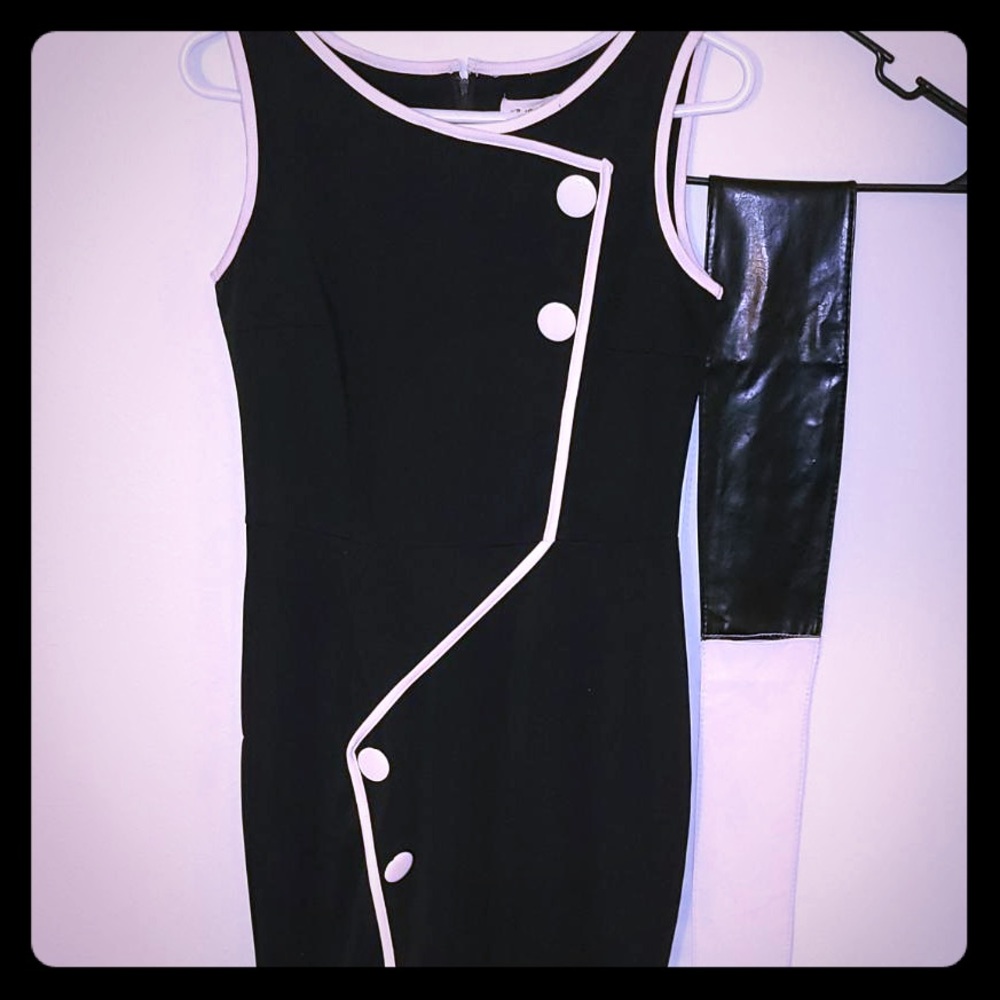 Black and white dress